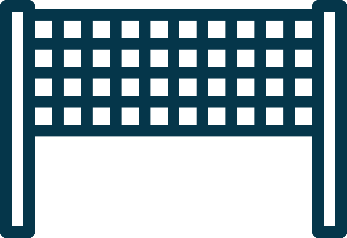 dimensions of badminton net